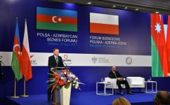 Azərbaycan Prezidenti İlham Əliyev Varşavada Azərbaycan-Polşa biznes forumun açılış mərasimində iştirak edib (FOTO) (YENİLƏNİB)