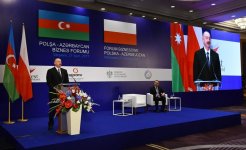 Azərbaycan Prezidenti İlham Əliyev Varşavada Azərbaycan-Polşa biznes forumun açılış mərasimində iştirak edib (FOTO) (YENİLƏNİB)