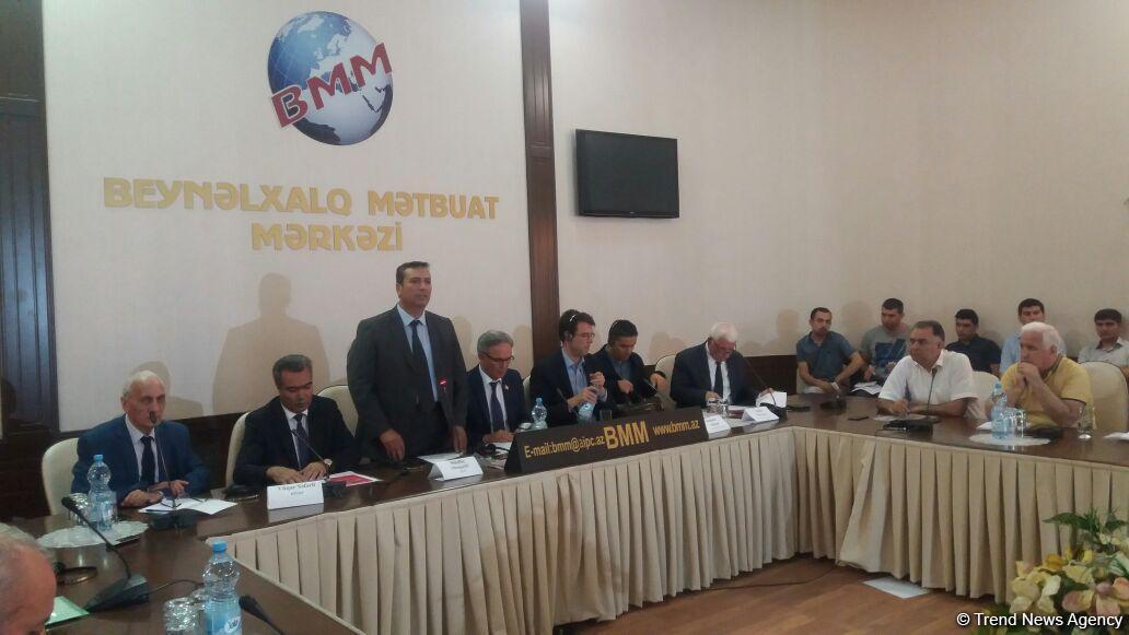 "Azərbaycanda jurnalist həmkarları ittifaqlarının durumu və gələcək inkişaf meyilləri" mövzusunda konfrans keçirilib (FOTO)