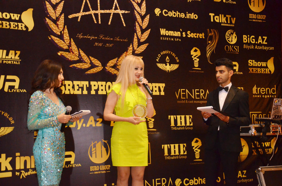 "Azerbaijan Fashion Awards"ın mükafatlandırılma mərasimi keçirilib (FOTO)