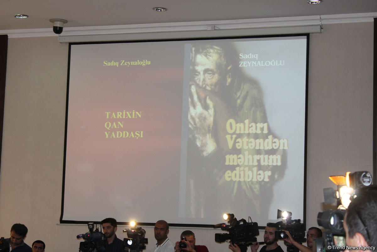 "Onları Vətəndən məhrum ediblər" və "Tarixin qan yaddaşı" kitablarının təqdimatı olub (FOTO)