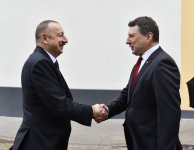 Prezident İlham Əliyevin Riqada rəsmi qarşılanma mərasimi olub (FOTO)