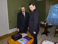 Prezident İlham Əliyevin Riqada rəsmi qarşılanma mərasimi olub (FOTO)