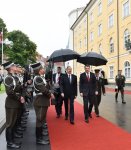 Prezident İlham Əliyevin Riqada rəsmi qarşılanma mərasimi olub (FOTO)