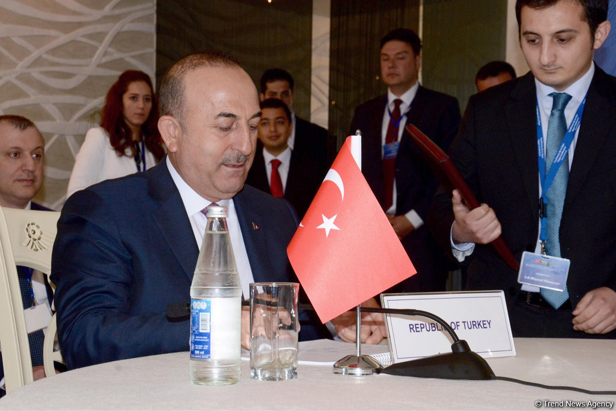 Azərbaycan, Türkiyə və Türkmənistan XİN rəhbərləri Bakıda birgə bəyanat qəbul ediblər (FOTO) (YENİLƏNİB)