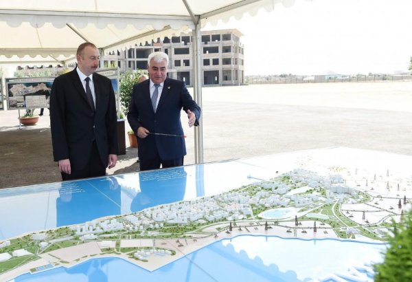 Prezident İlham Əliyev Pirallahı qəsəbəsinin mərkəzi hissəsində həyata keçiriləcək layihələrlə tanış olub (FOTO) (YENİLƏNİB)