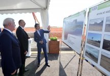 Pirallahı rayonunda balıqyetişdirmə fermalarının təməli qoyulub (FOTO) (YENİLƏNİB)