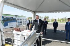 Pirallahı rayonunda balıqyetişdirmə fermalarının təməli qoyulub (FOTO) (YENİLƏNİB)