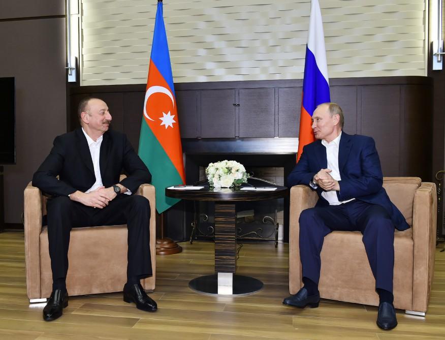 Azərbaycan və Rusiya prezidentlərinin Soçidə görüşü olub (FOTO) (YENİLƏNİB)