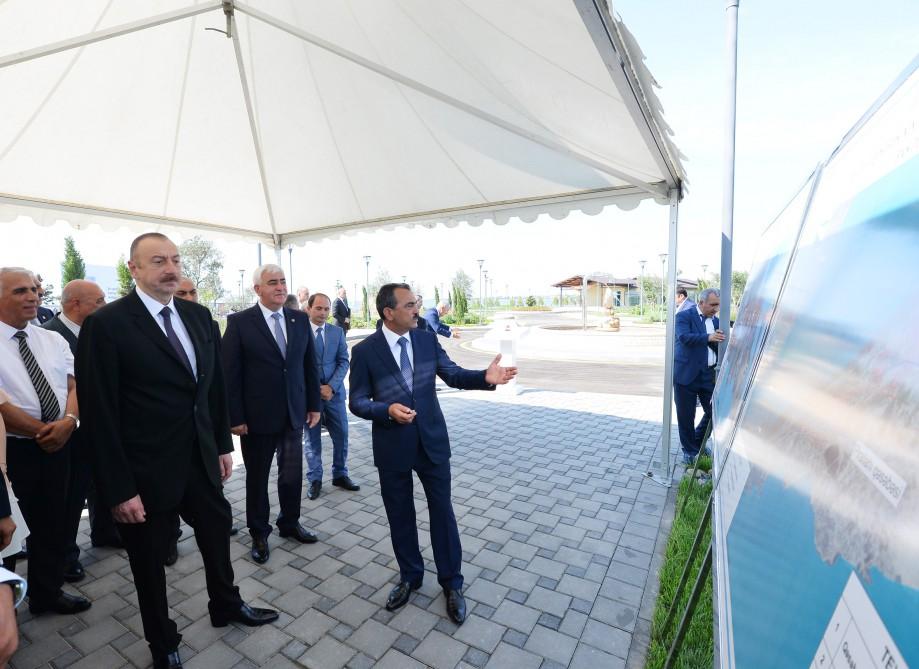 Prezident İlham Əliyev Pirallahı rayonunda içməli su təchizatı layihəsinin açılışında iştirak edib (FOTO) (YENİLƏNİB-2)