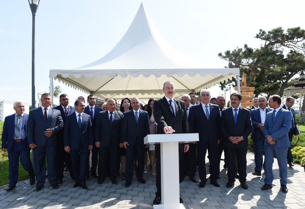 Prezident İlham Əliyev Pirallahı rayonunda içməli su təchizatı layihəsinin açılışında iştirak edib (FOTO) (YENİLƏNİB-2)