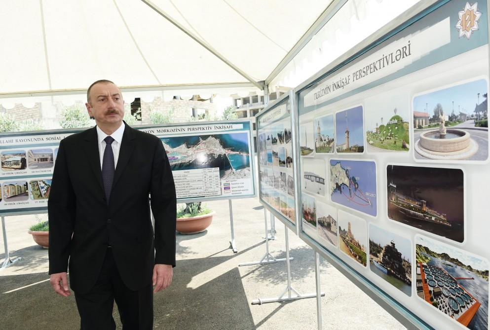 Prezident İlham Əliyev Pirallahı qəsəbəsinin mərkəzi hissəsində həyata keçiriləcək layihələrlə tanış olub (FOTO) (YENİLƏNİB)