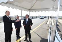 Prezident İlham Əliyev yenidən qurulan Pirşağı-Novxanı və Binəqədi-Novxanı-Corat yollarının açılışında iştirak edib (FOTO)