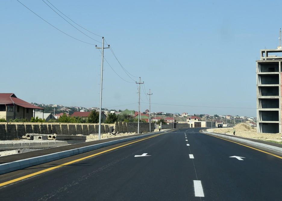 Prezident İlham Əliyev yenidən qurulan Pirşağı-Novxanı və Binəqədi-Novxanı-Corat yollarının açılışında iştirak edib (FOTO)