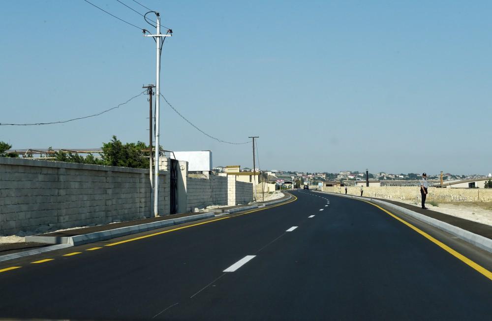 Prezident İlham Əliyev yenidən qurulan Pirşağı-Novxanı və Binəqədi-Novxanı-Corat yollarının açılışında iştirak edib (FOTO)