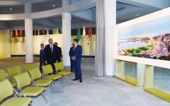 Prezident İlham Əliyev Qaxda Bayraq Muzeyinin açılışında iştirak edib (FOTO)