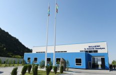 İlham Əliyev Balakən Su Elektrik Stansiyasının açılışında iştirak edib (FOTO)