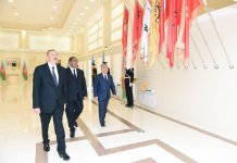 Azərbaycan Prezidenti Balakəndə Bayraq Muzeyinin açılışında iştirak edib (FOTO)
