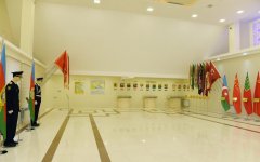Azərbaycan Prezidenti Balakəndə Bayraq Muzeyinin açılışında iştirak edib (FOTO)