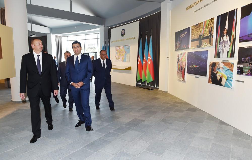 Prezident İlham Əliyev Qaxda Bayraq Muzeyinin açılışında iştirak edib (FOTO)