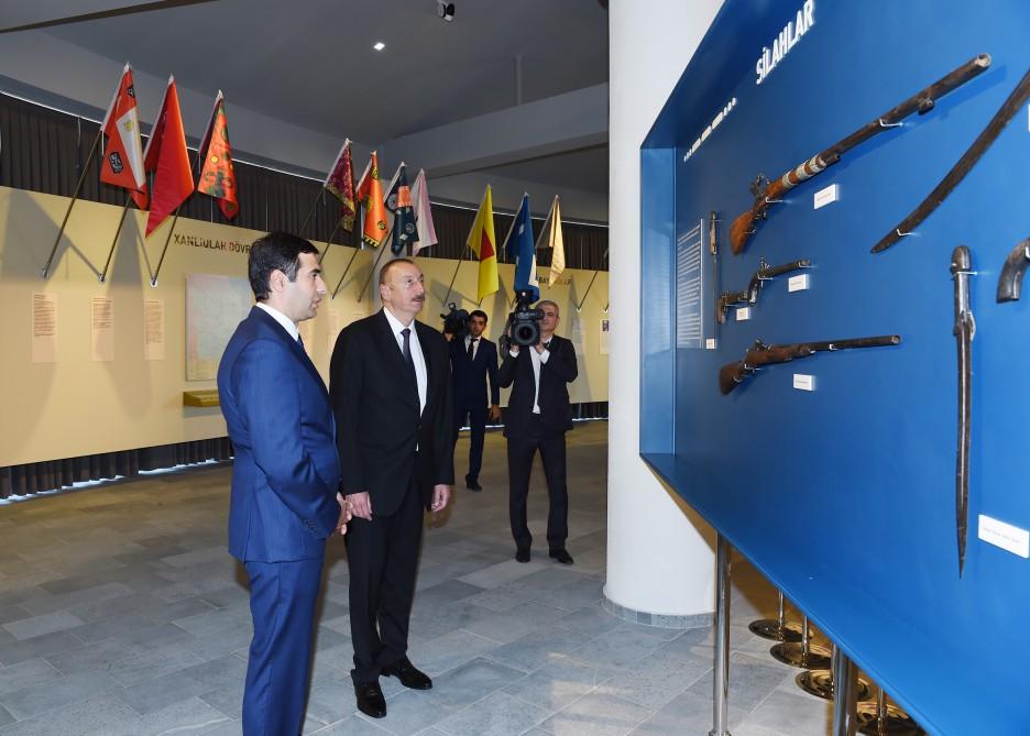 Prezident İlham Əliyev Qaxda Bayraq Muzeyinin açılışında iştirak edib (FOTO)
