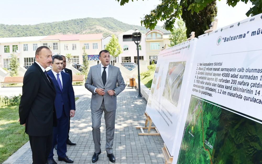 Prezident İlham Əliyev Balakəndə “ABAD Mərkəz”in açılışında iştirak edib (FOTO) (YENİLƏNİB)