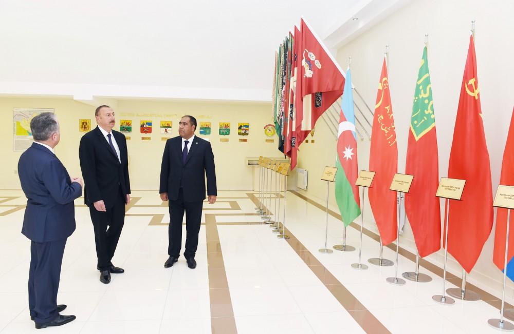 Azərbaycan Prezidenti Balakəndə Bayraq Muzeyinin açılışında iştirak edib (FOTO)