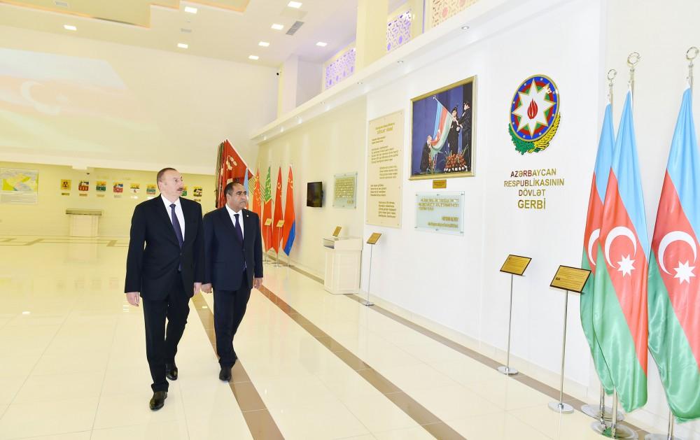 Azərbaycan Prezidenti Balakəndə Bayraq Muzeyinin açılışında iştirak edib (FOTO)