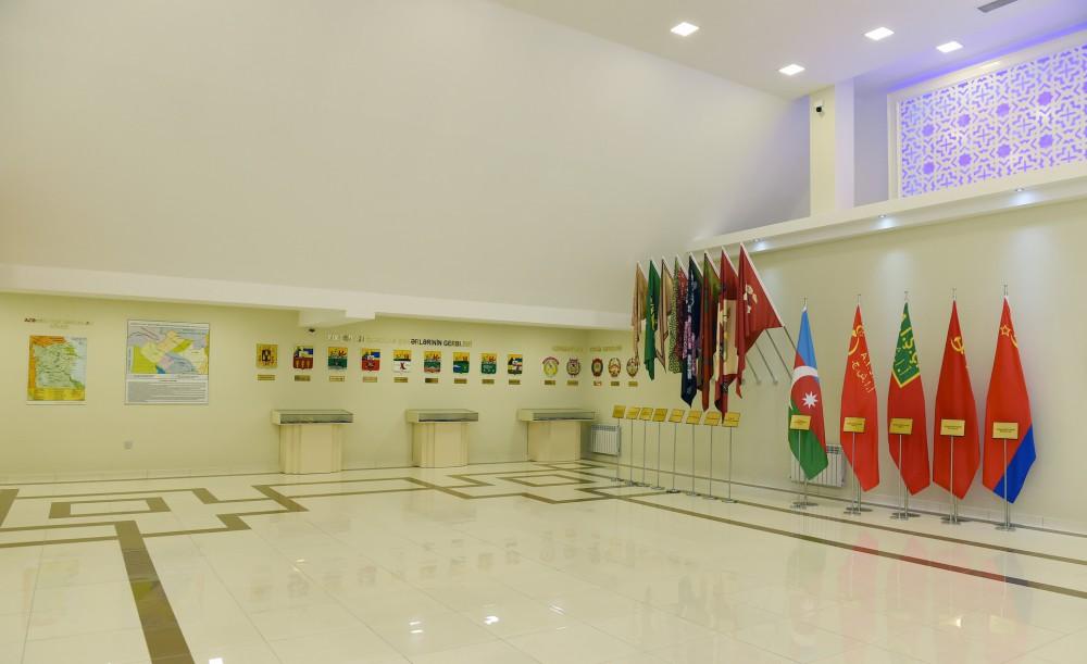 Azərbaycan Prezidenti Balakəndə Bayraq Muzeyinin açılışında iştirak edib (FOTO)