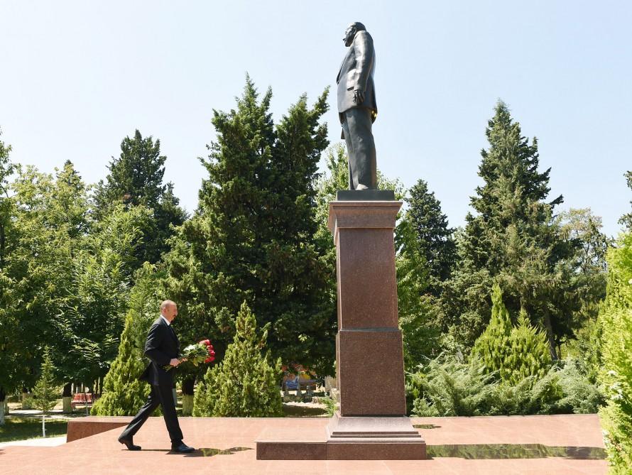 Prezident İlham Əliyev Zaqatala rayonuna səfərə gəlib (FOTO)