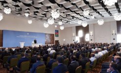Qaxda Prezident İlham Əliyevin sədrliyi ilə barama, tütün və fındıq istehsalının inkişafı məsələlərinə dair respublika müşavirəsi keçirilib (YENİLƏNİB-4) (FOTO)