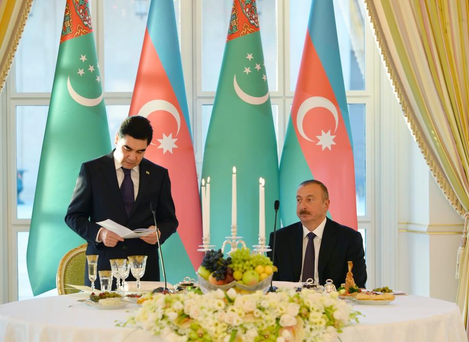 Prezident İlham Əliyevin adından Qurbanqulu Berdiməhəmmədovun şərəfinə rəsmi ziyafət verilib (FOTO) (YENİLƏNİB)