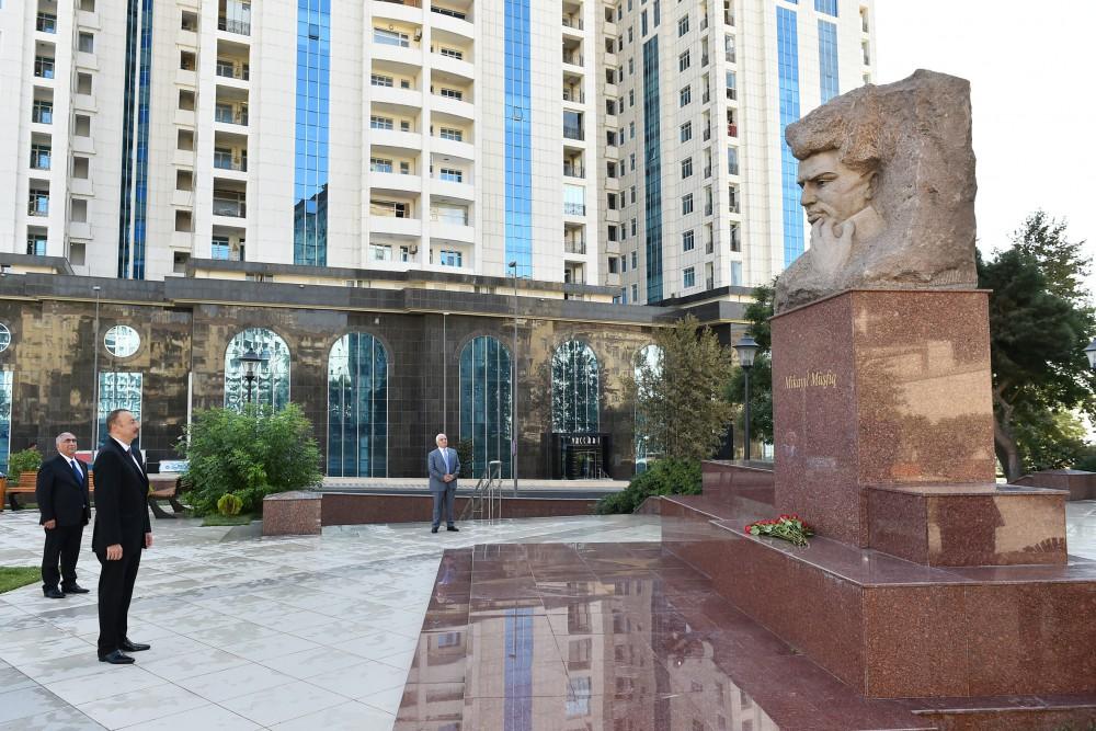 Prezident İlham Əliyev paytaxtın keçmiş "Sovetski" ərazisində yeni yolların açılışında iştirak edib (YENİLƏNİB) (FOTO)