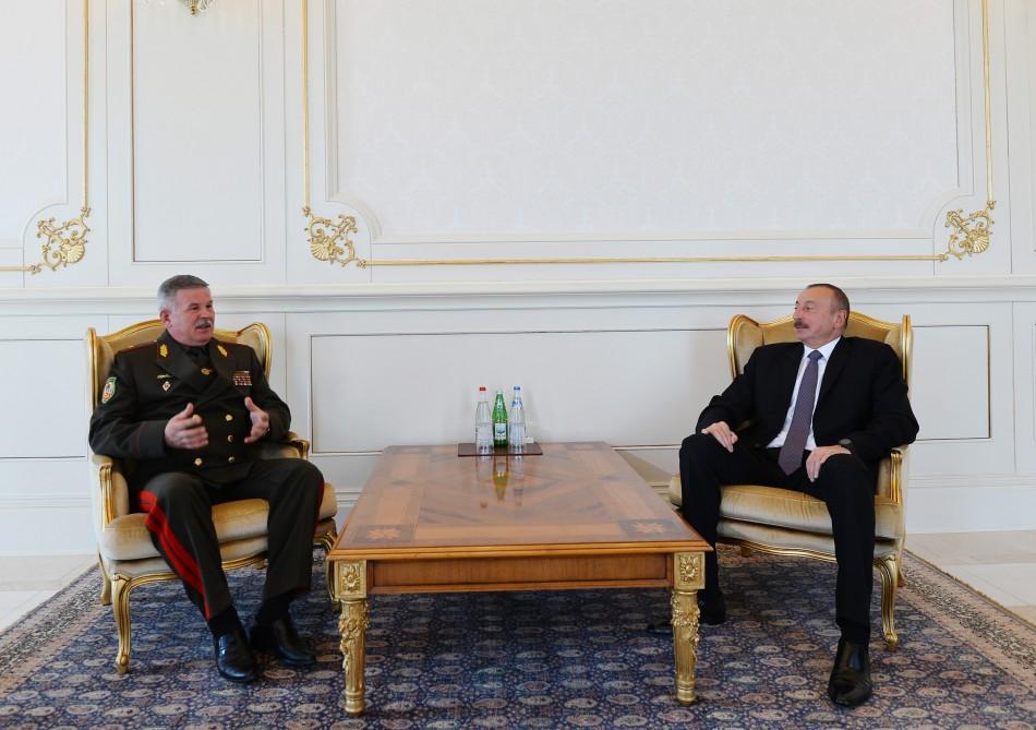 Prezident İlham Əliyev Belarus Dövlət Sərhəd Komitəsinin sədrini qəbul edib (FOTO) (YENİLƏNİB)