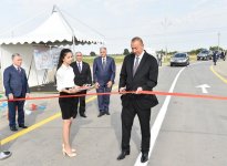 Prezident İlham Əliyev Samux-Füzuli-Lək-Əlibayramlı-Qarabağlar-Çobanabdallı-Samux avtomobil yolunun açılışında iştirak edib (FOTO)