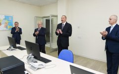 Azərbaycan Prezidenti Samux Aqroenerji Yaşayış Kompleksi ilə tanış olub (FOTO)