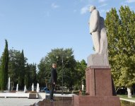 Azərbaycan Prezidenti Samux rayonuna səfərə gəlib (FOTO)