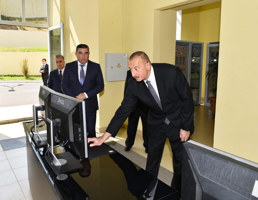 Göygöldə “Çiçəkli” Su Elektrik Stansiyası əsaslı yenidənqurmadan sonra istismara verilib (FOTO)