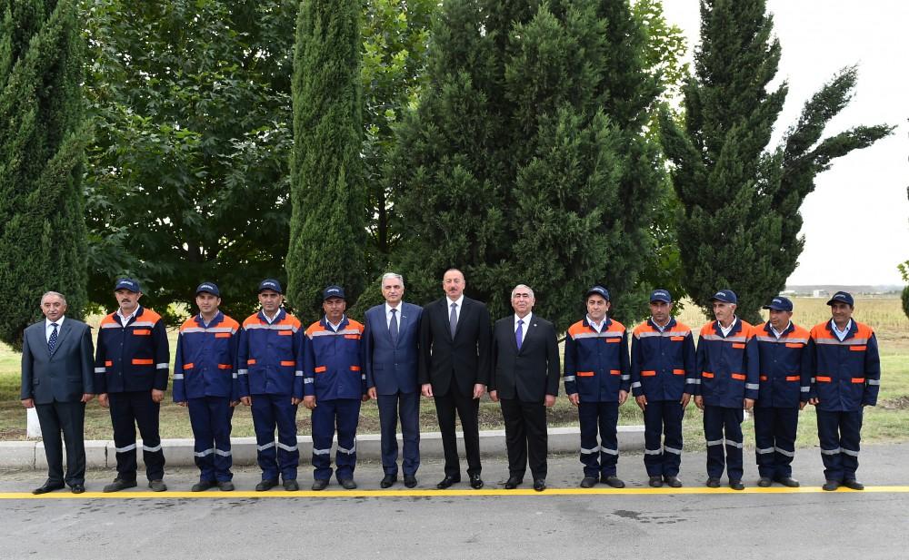 Prezident İlham Əliyev Zazalı-“İmamzadə” kompleksi-Gəncə avtomobil yolunun açılışında iştirak edib (FOTO)