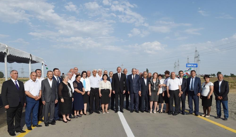 Prezident İlham Əliyev Samux-Füzuli-Lək-Əlibayramlı-Qarabağlar-Çobanabdallı-Samux avtomobil yolunun açılışında iştirak edib (FOTO)