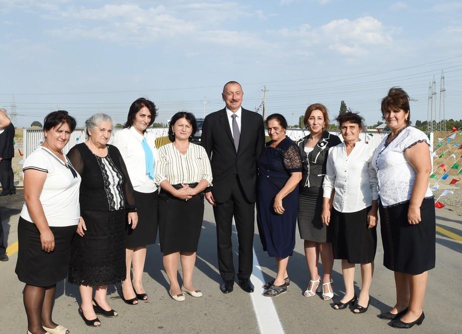 Prezident İlham Əliyev Samux-Füzuli-Lək-Əlibayramlı-Qarabağlar-Çobanabdallı-Samux avtomobil yolunun açılışında iştirak edib (FOTO)