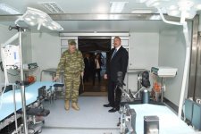 Prezident, Ali Baş Komandan İlham Əliyev Müdafiə Nazirliyinin Mobil Səhra Cərrahiyyə Hospitalının imkanları ilə tanış olub (FOTO)