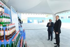 Prezident İlham Əliyev Gədəbəy limonad zavodunun açılışında iştirak edib (FOTO)