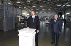 Prezident İlham Əliyev Gədəbəy limonad zavodunun açılışında iştirak edib (FOTO)