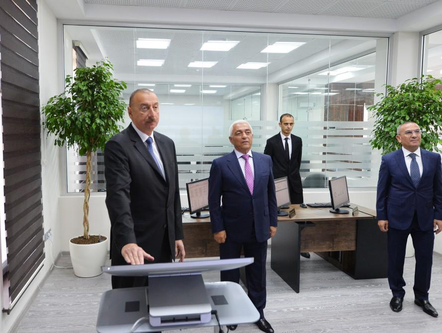 Prezident İlham Əliyev “Azərişıq” ASC-nin Şəmkir avtomat idarəetmə və nəzarət mərkəzinin açılışında iştirak edib (FOTO)
