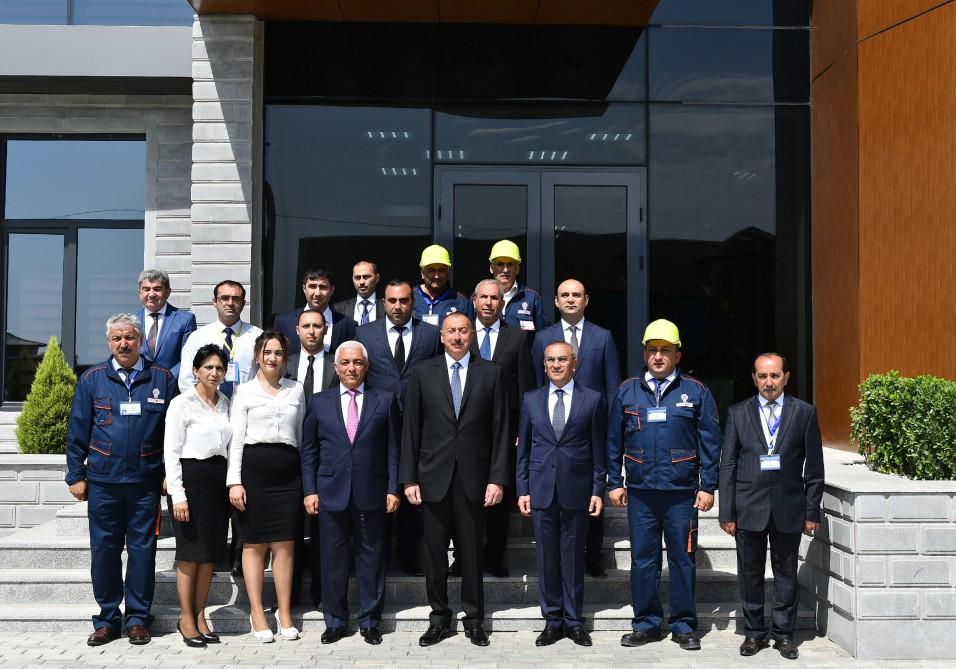 Prezident İlham Əliyev “Azərişıq” ASC-nin Şəmkir avtomat idarəetmə və nəzarət mərkəzinin açılışında iştirak edib (FOTO)
