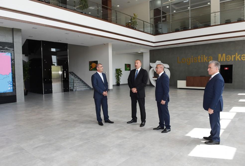 Prezident İlham Əliyev “Şəmkir Aqroparkı”nın Logistika Mərkəzinin açılışında iştirak edib (FOTO)
