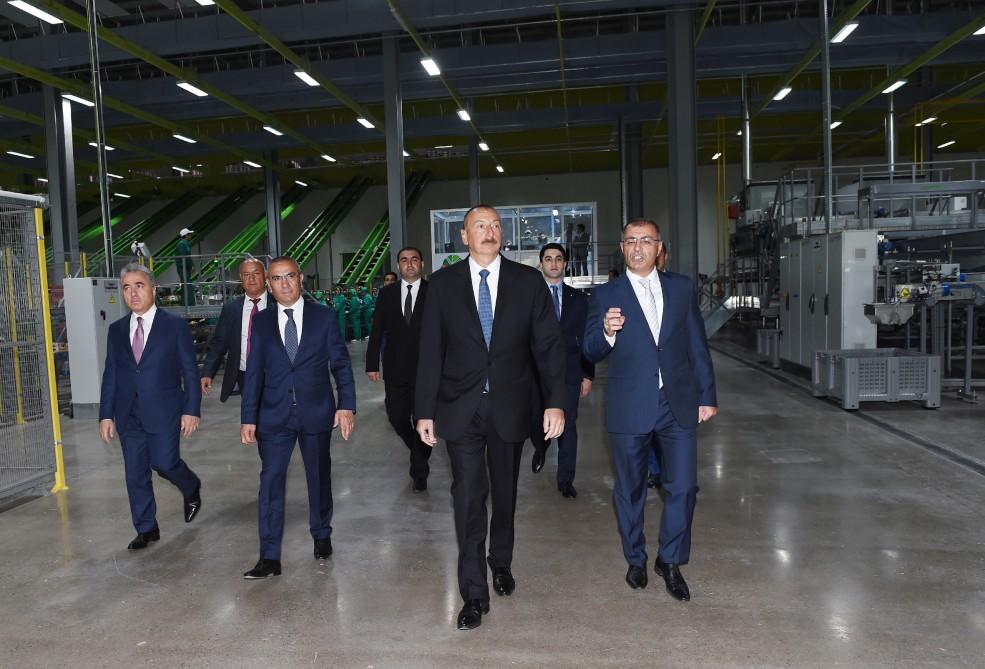 Prezident İlham Əliyev “Şəmkir Aqroparkı”nın Logistika Mərkəzinin açılışında iştirak edib (FOTO)