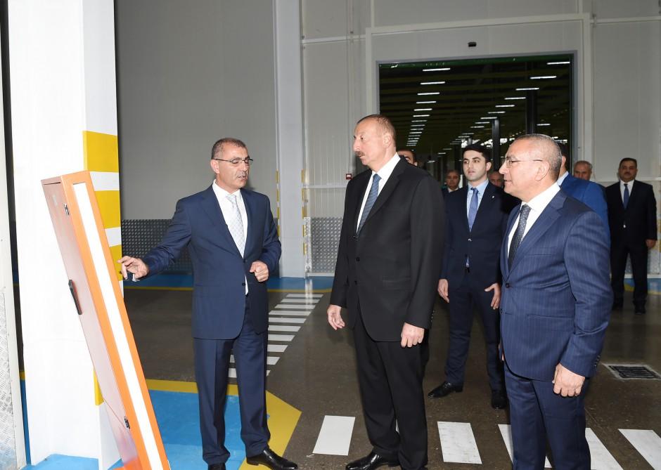 Prezident İlham Əliyev “Şəmkir Aqroparkı”nın Logistika Mərkəzinin açılışında iştirak edib (FOTO)