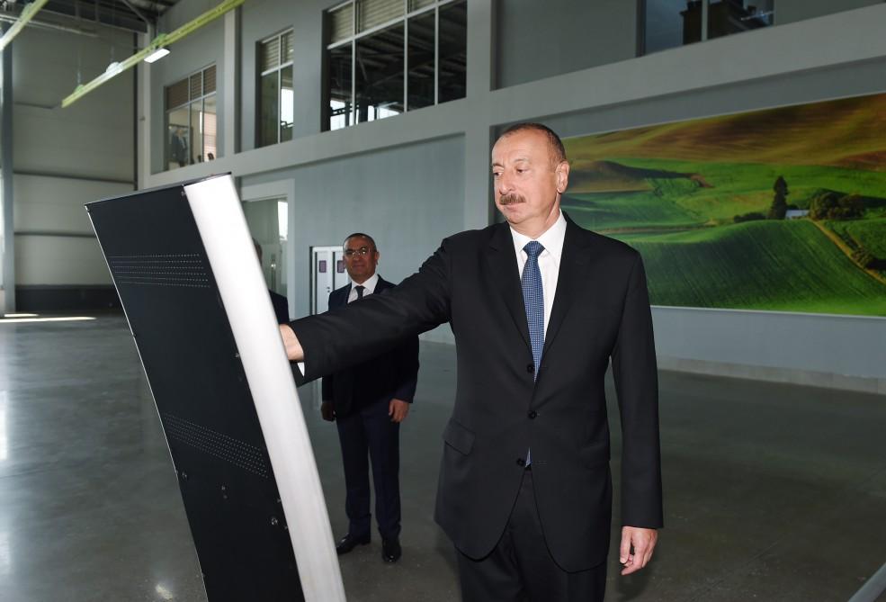 Prezident İlham Əliyev “Şəmkir Aqroparkı”nın Logistika Mərkəzinin açılışında iştirak edib (FOTO)